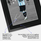 Lionel Messi II A3 framed print, view 4