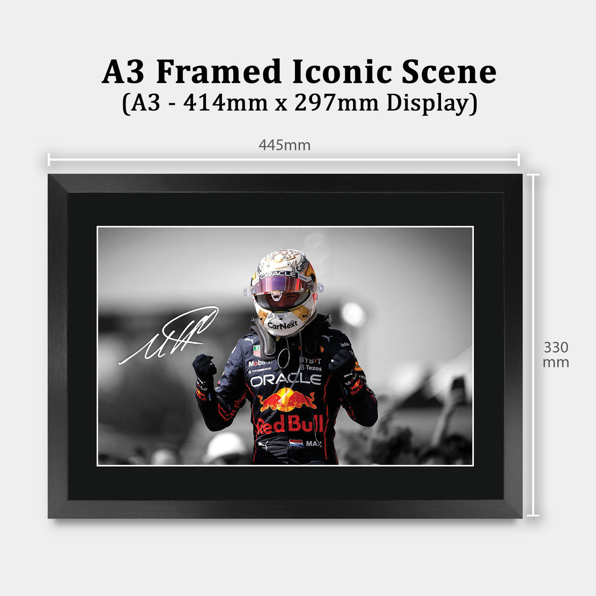 Max Verstappen Contrast Icon II A3 framed print, view 2