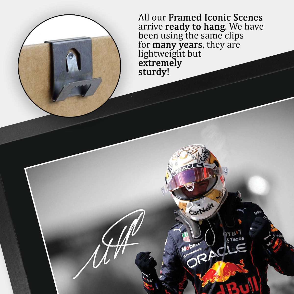Max Verstappen Contrast Icon II A3 framed print, view 5