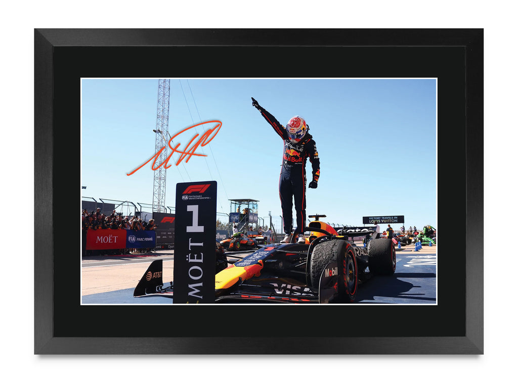 Max Verstappen A3 framed print