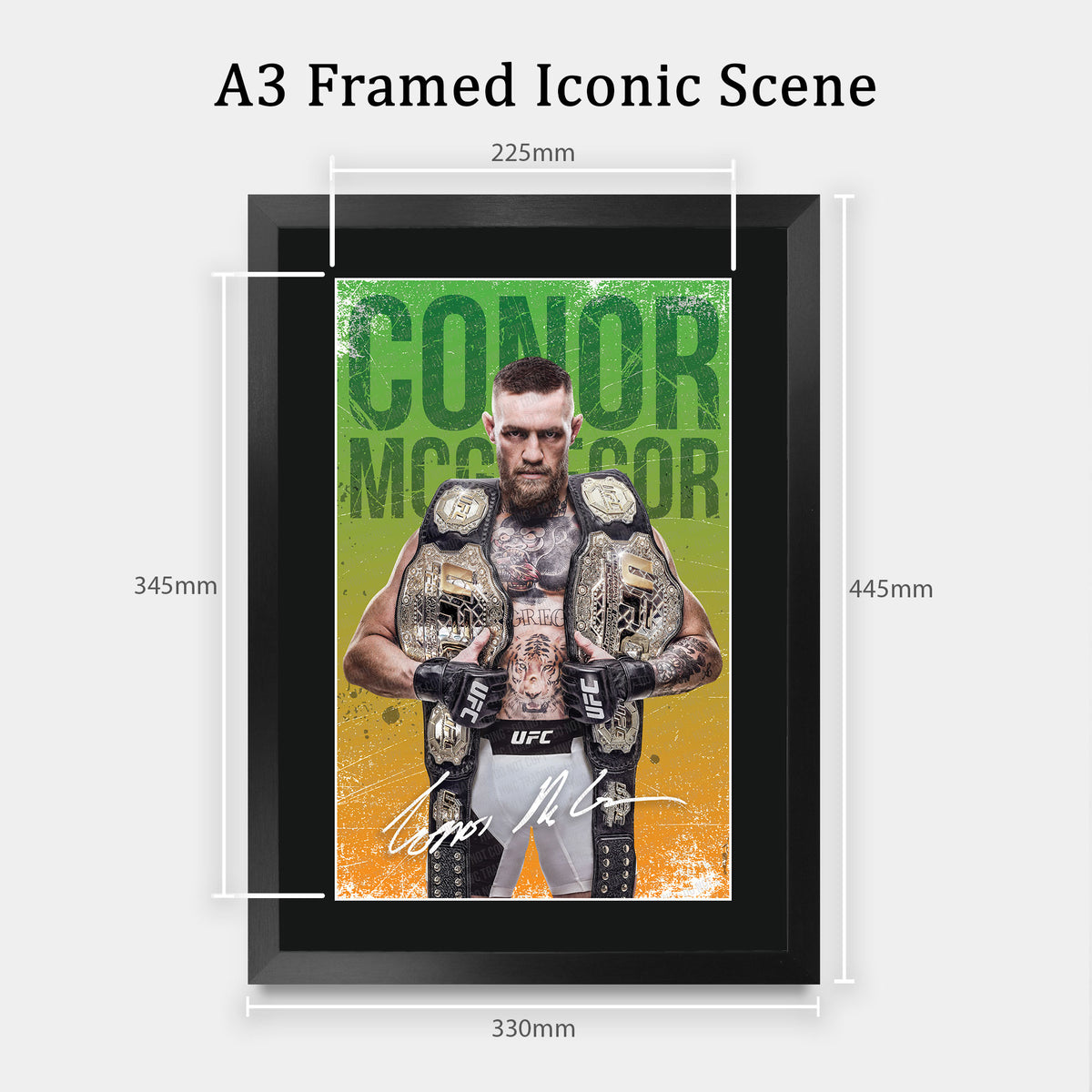 Conor McGregor A3 framed print, view 2