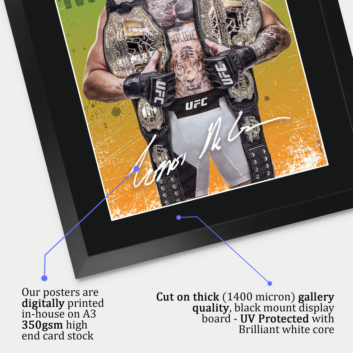 Conor McGregor A3 framed print, view 4