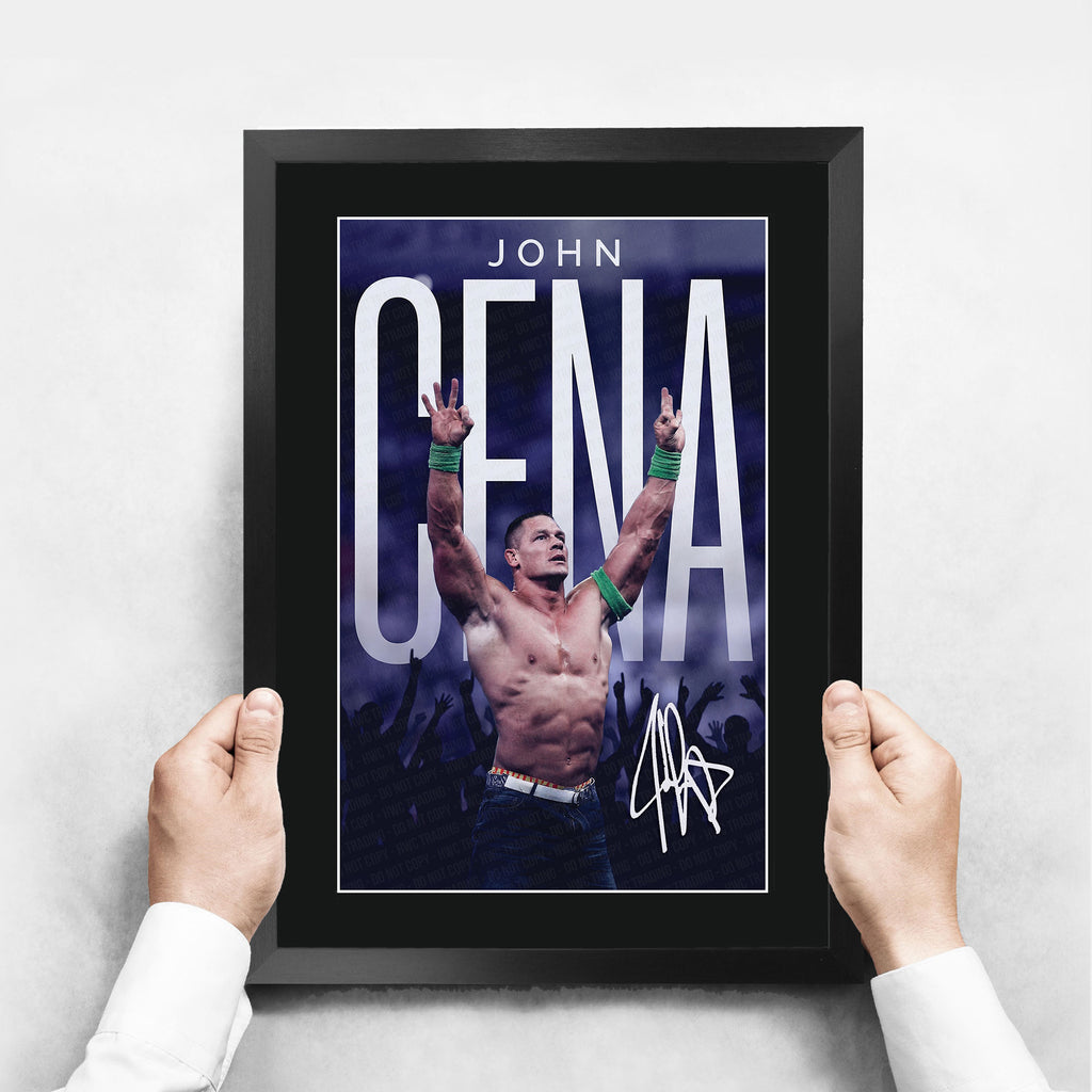 John Cena A3 framed print, view 3