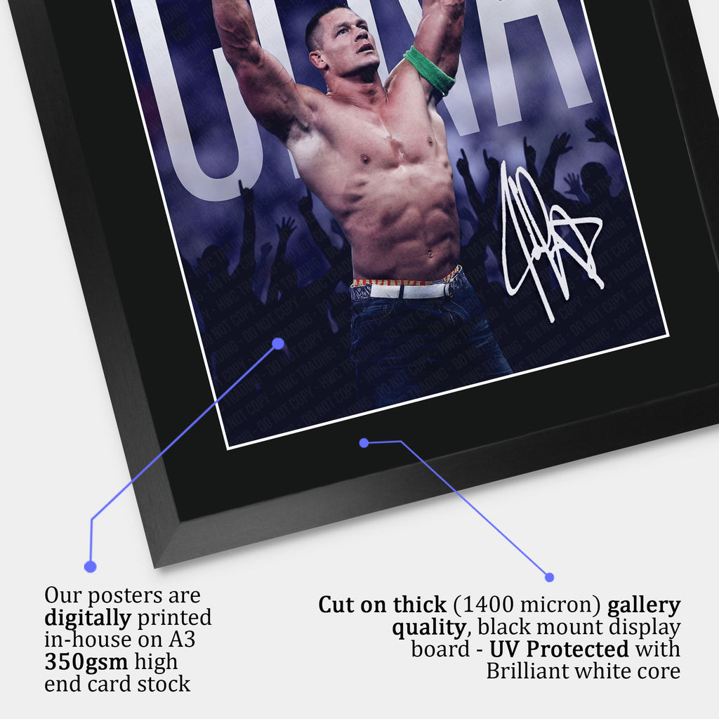 John Cena A3 framed print, view 4