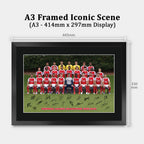 Arsenal Champions 25/26 Winners Full Squad A3 framed print, view 2