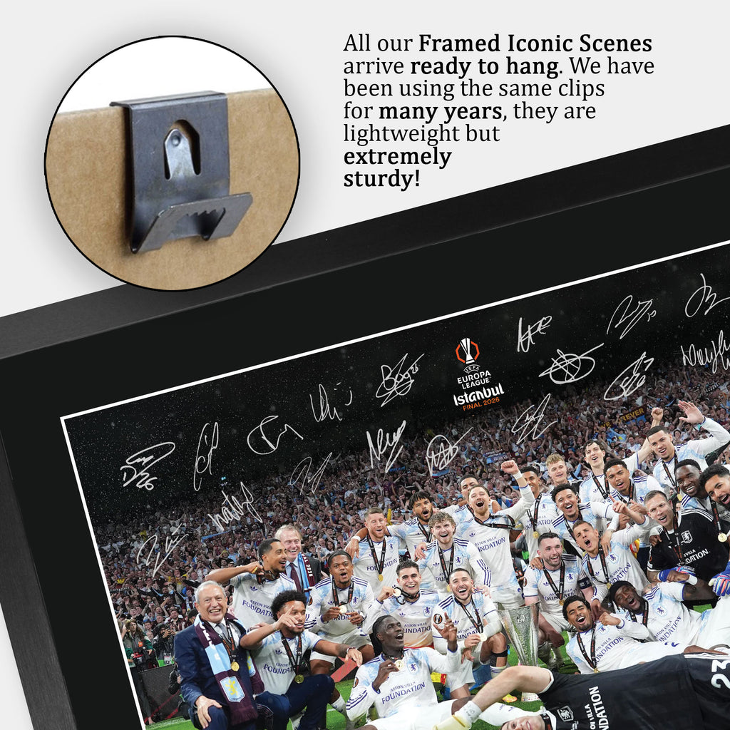 Aston Villa Europa League Winners 2026 A3 framed print, view 5