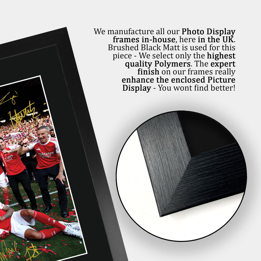 Arsenal Premier League Champions 25/26 Winners 2025 A3 framed print, view 6