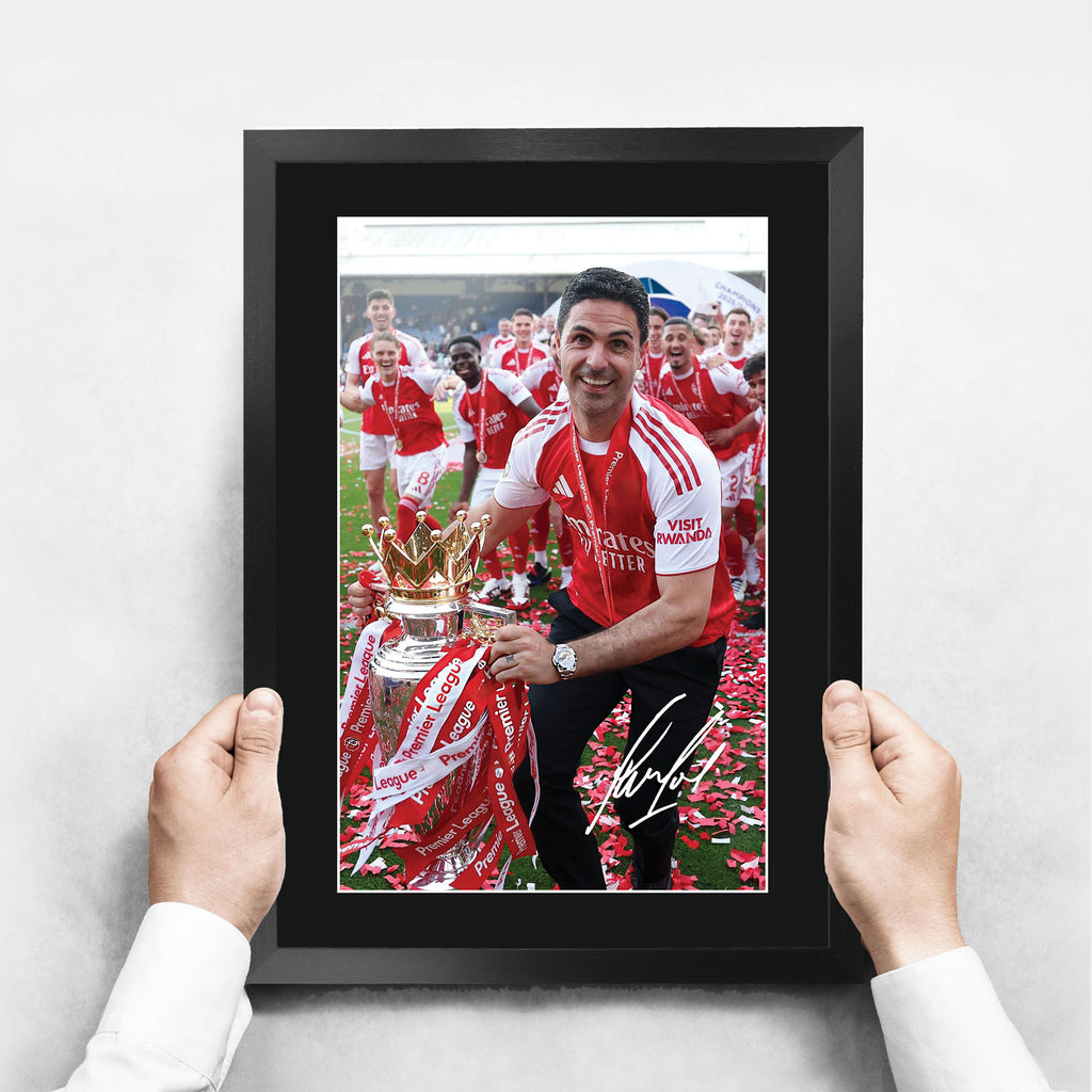 Mikel Arteta A3 framed print, view 3