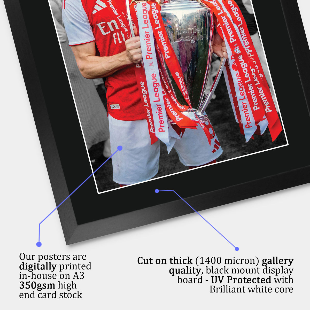 Martin Ødegaard Winner A3 framed print, view 4