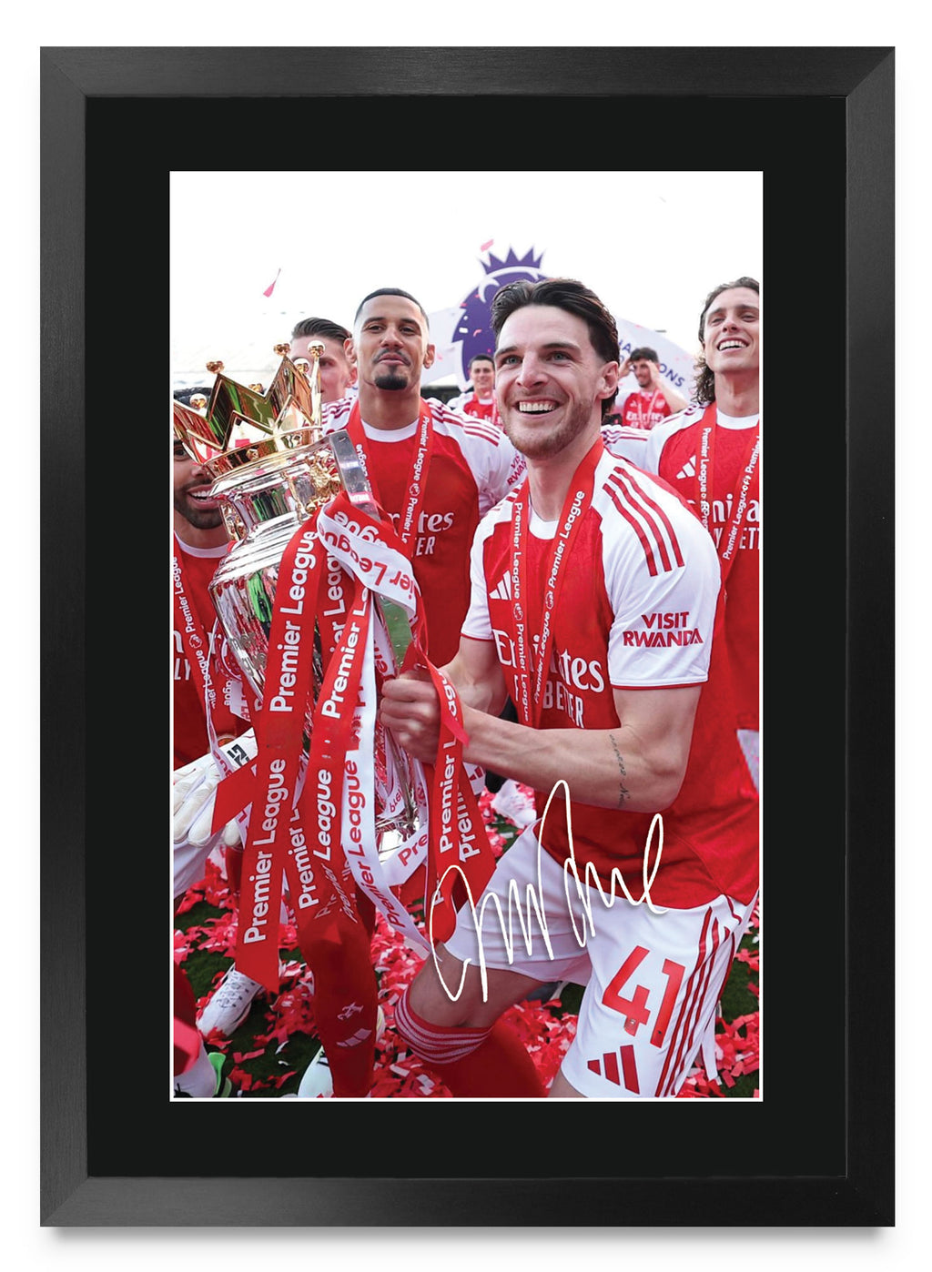Declan Rice Winners A3 framed print