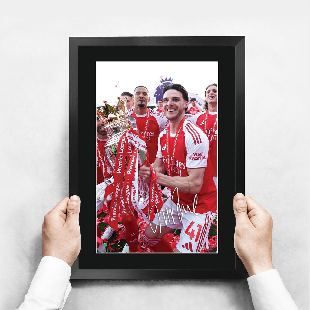 Declan Rice Winners A3 framed print, view 3
