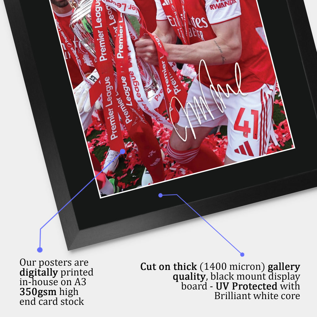 Declan Rice Winners A3 framed print, view 4