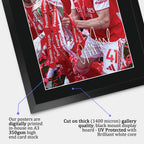 Declan Rice Winners A3 framed print, view 4