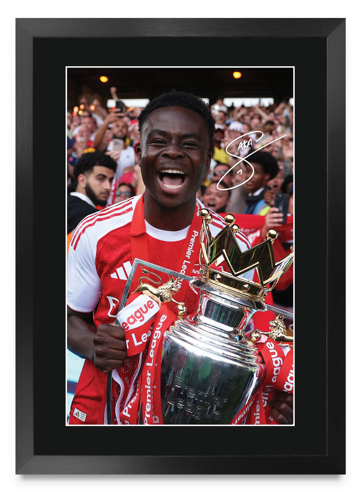Bukayo Saka Winner A3 framed print