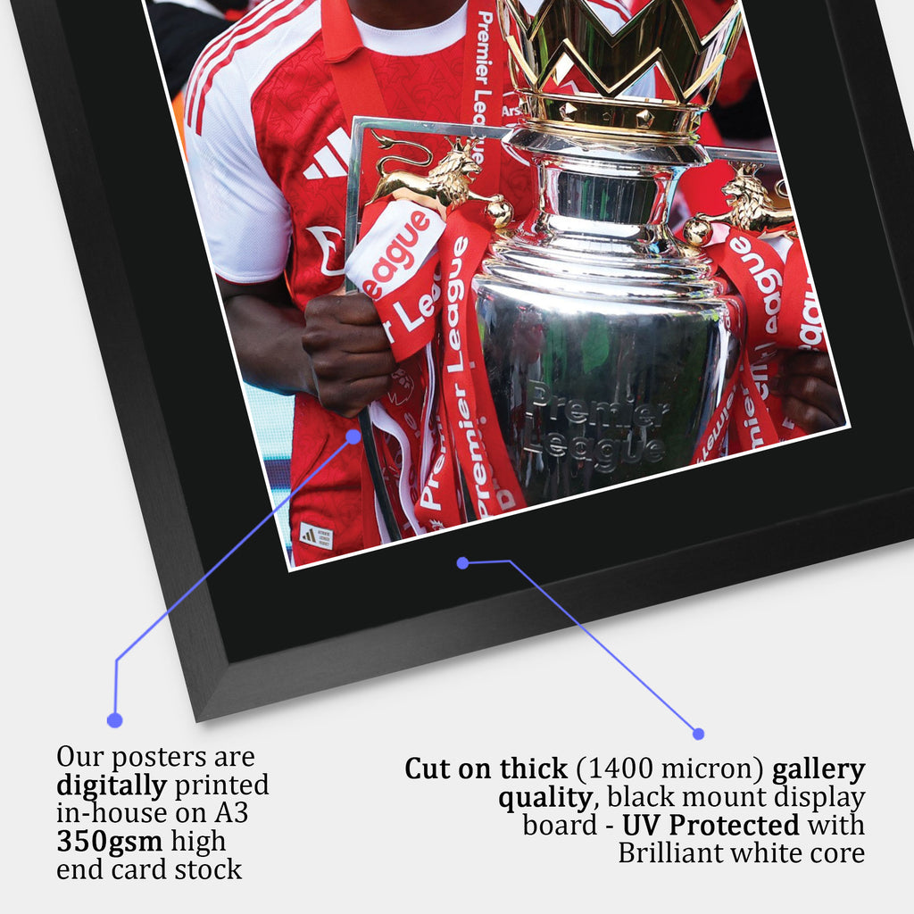 Bukayo Saka Winner A3 framed print, view 4