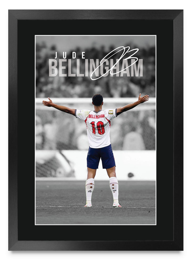 Jude Bellingham England Iconic A3 Framed Print