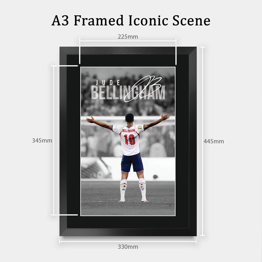 Jude Bellingham England Iconic A3 framed print, view 2