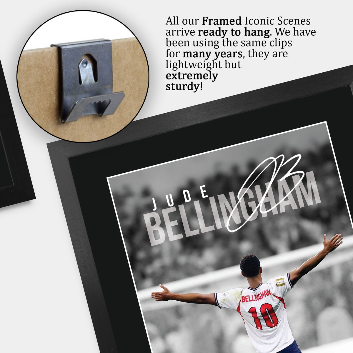 Jude Bellingham England Iconic A3 framed print, view 5