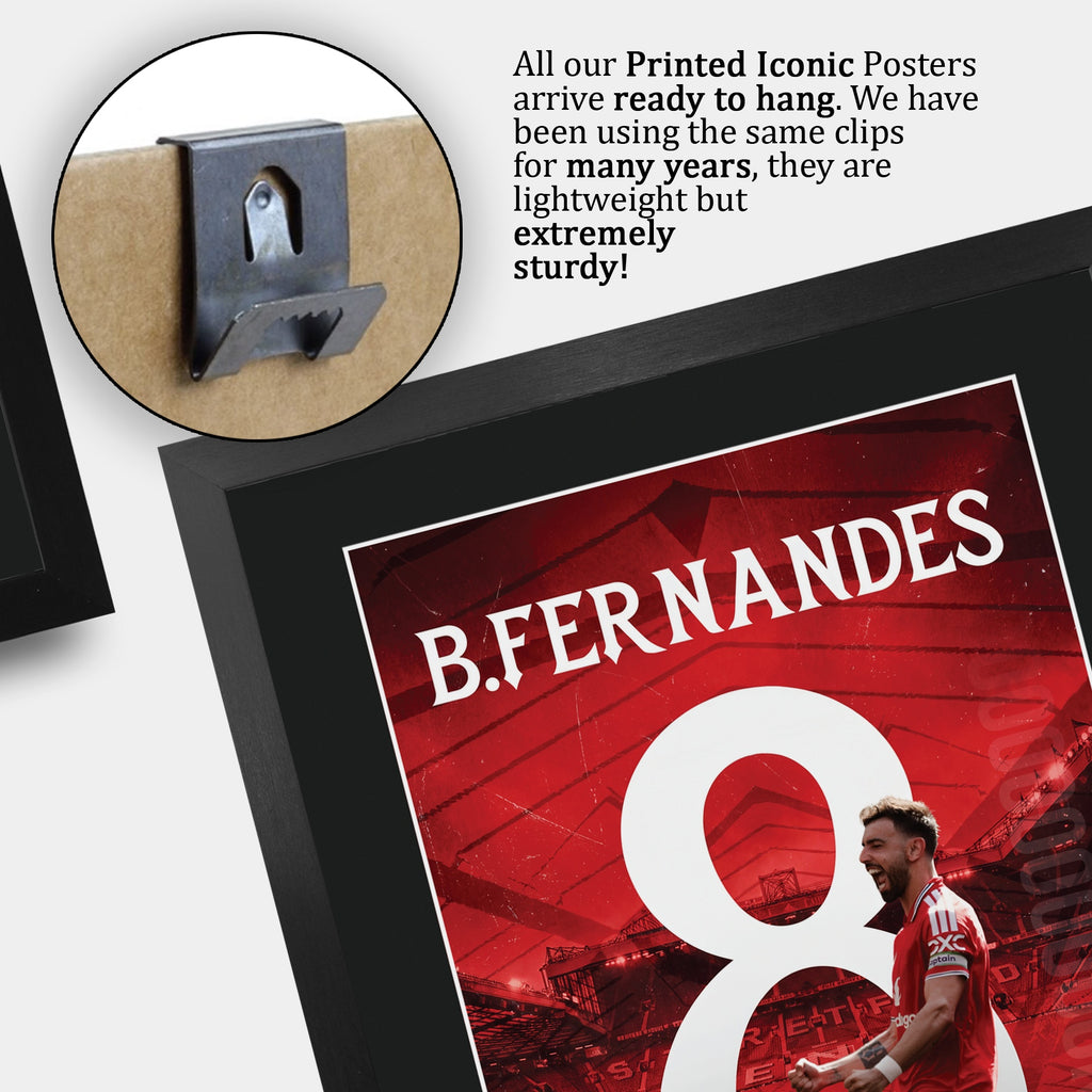 Bruno Fernandes Framed A3 Football A3 framed print, view 5