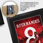 Bruno Fernandes Framed A3 Football A3 framed print, view 5