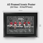 Man Utd The Engine Room A3 framed print, view 2