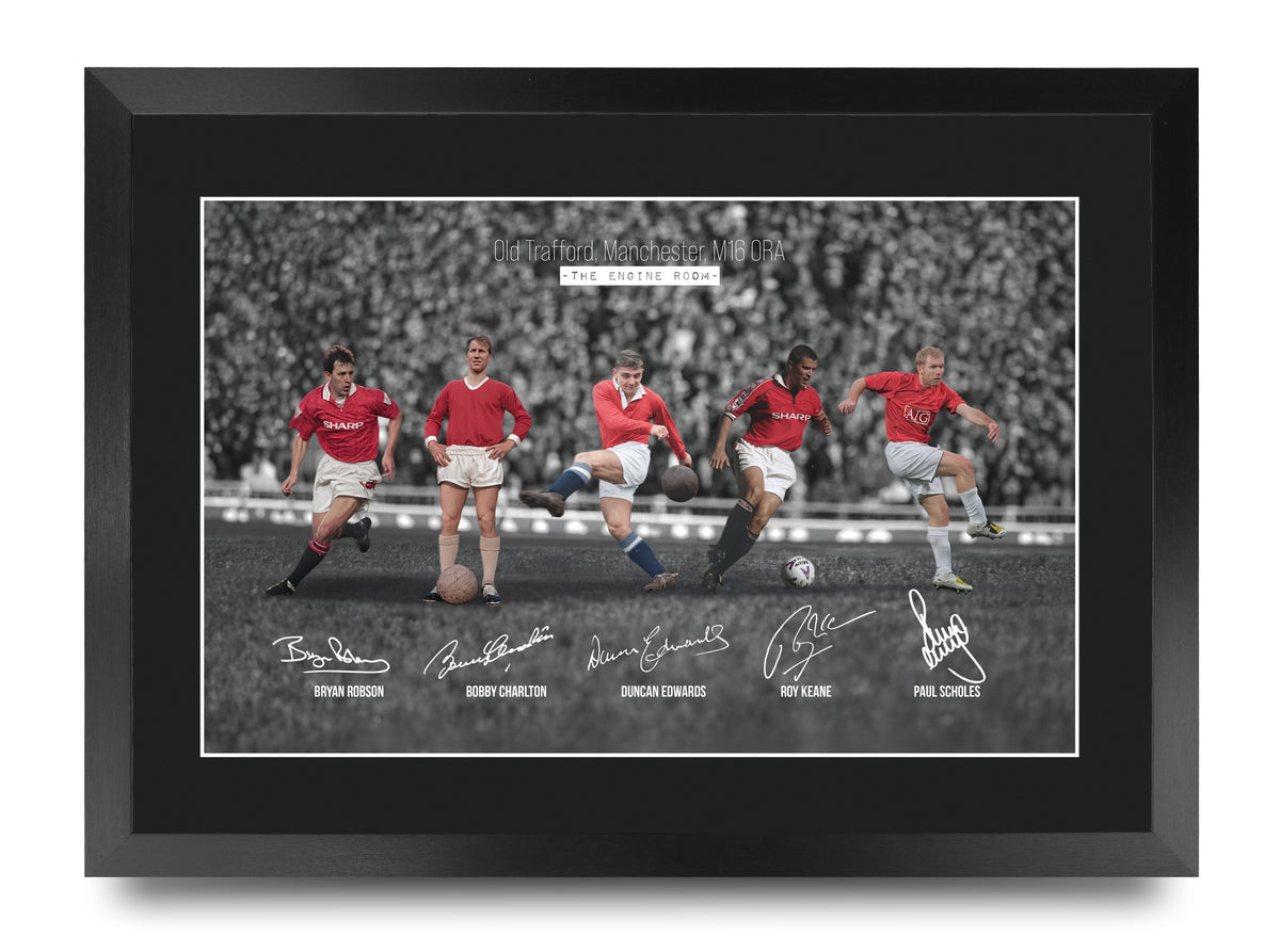 Manchester Red The Engine Room A3 framed print