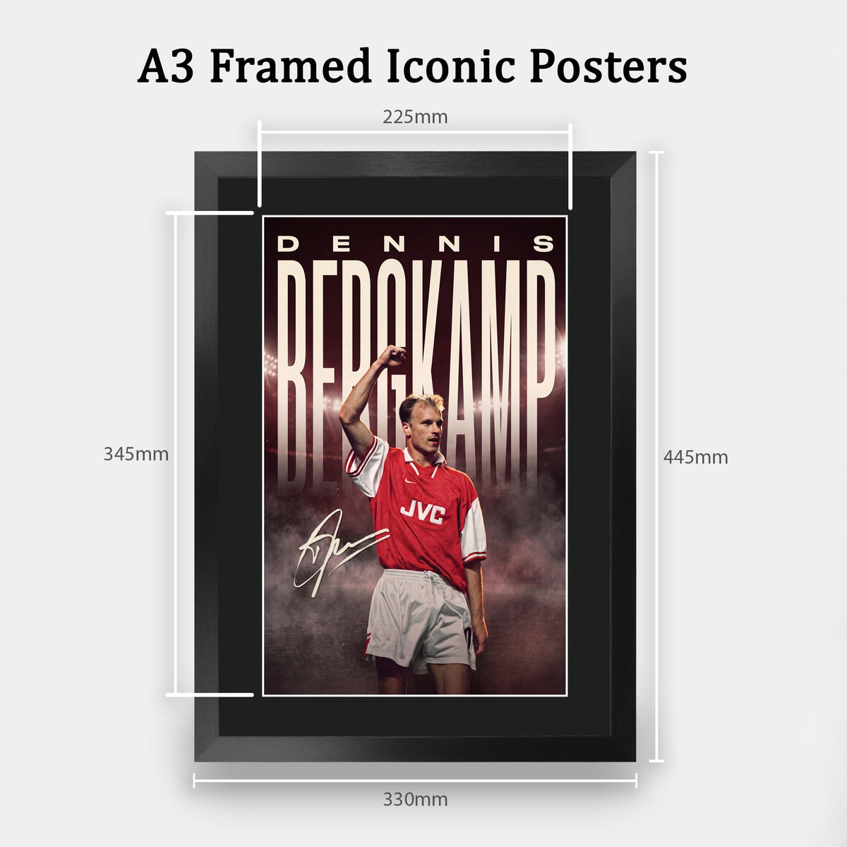 Dennis Bergkamp True Icon A3 framed print, view 2