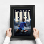 Didier Drogba True Icon A3 framed print, view 3