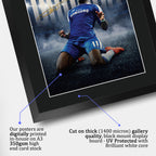 Didier Drogba True Icon A3 framed print, view 4