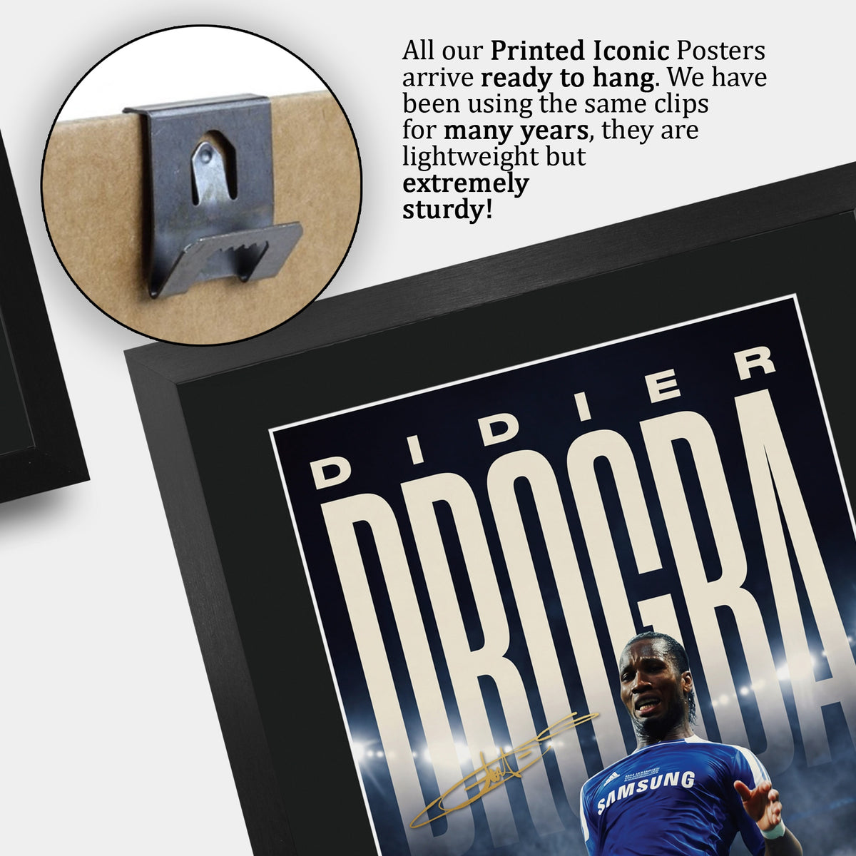 Didier Drogba True Icon A3 framed print, view 5