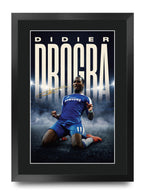 Didier Drogba True Icon A3 framed print