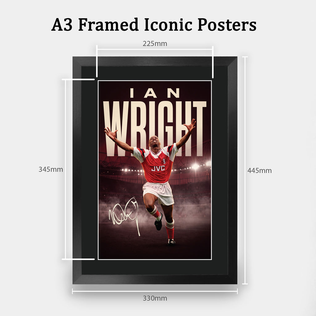 Ian Wright True Icon A3 framed print, view 2