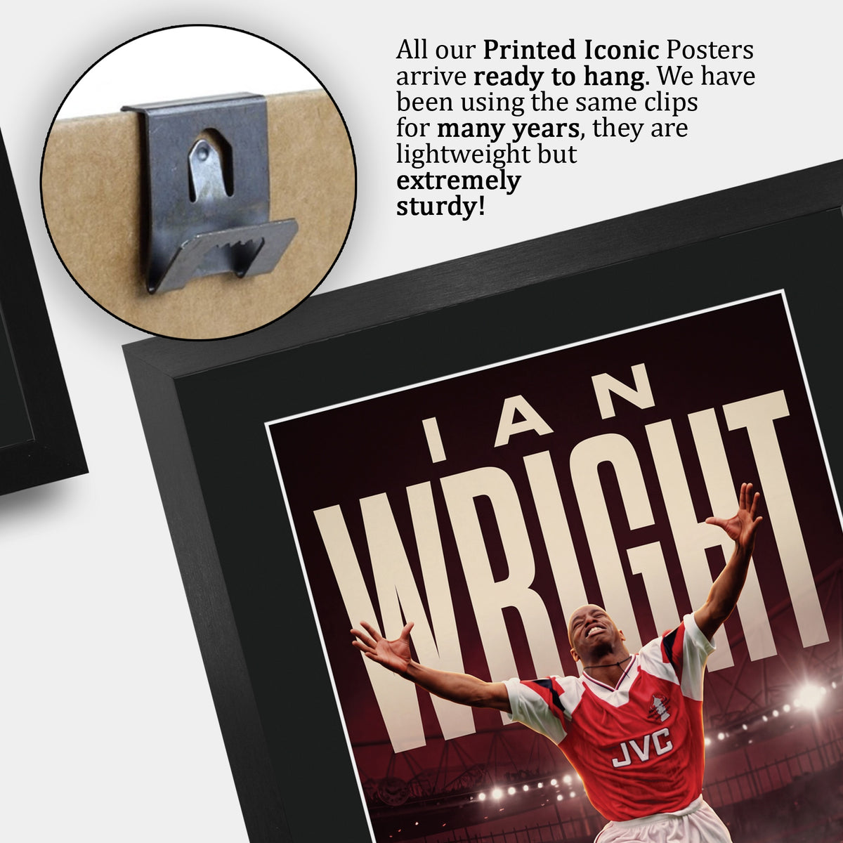 Ian Wright True Icon A3 framed print, view 5