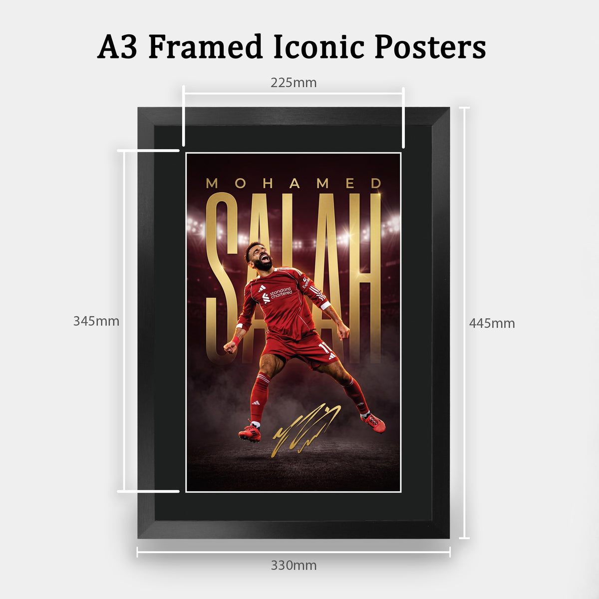Mohamed Salah A3 framed print, view 2