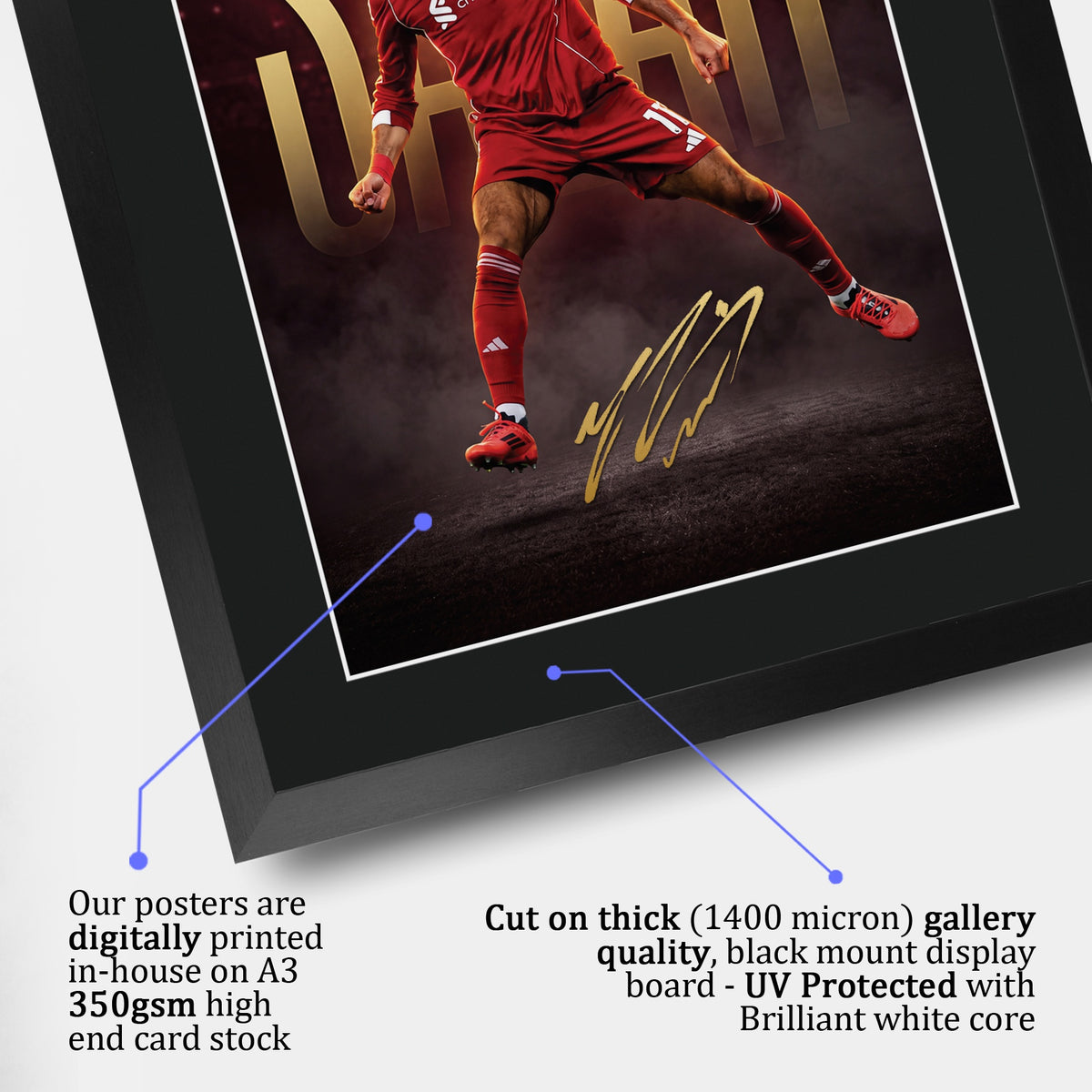 Mohamed Salah A3 framed print, view 4