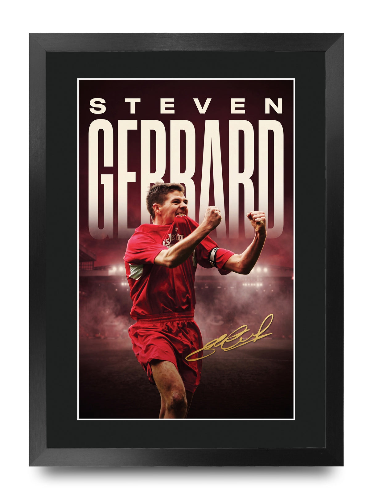 Steven Gerrard True Icon A3 framed print