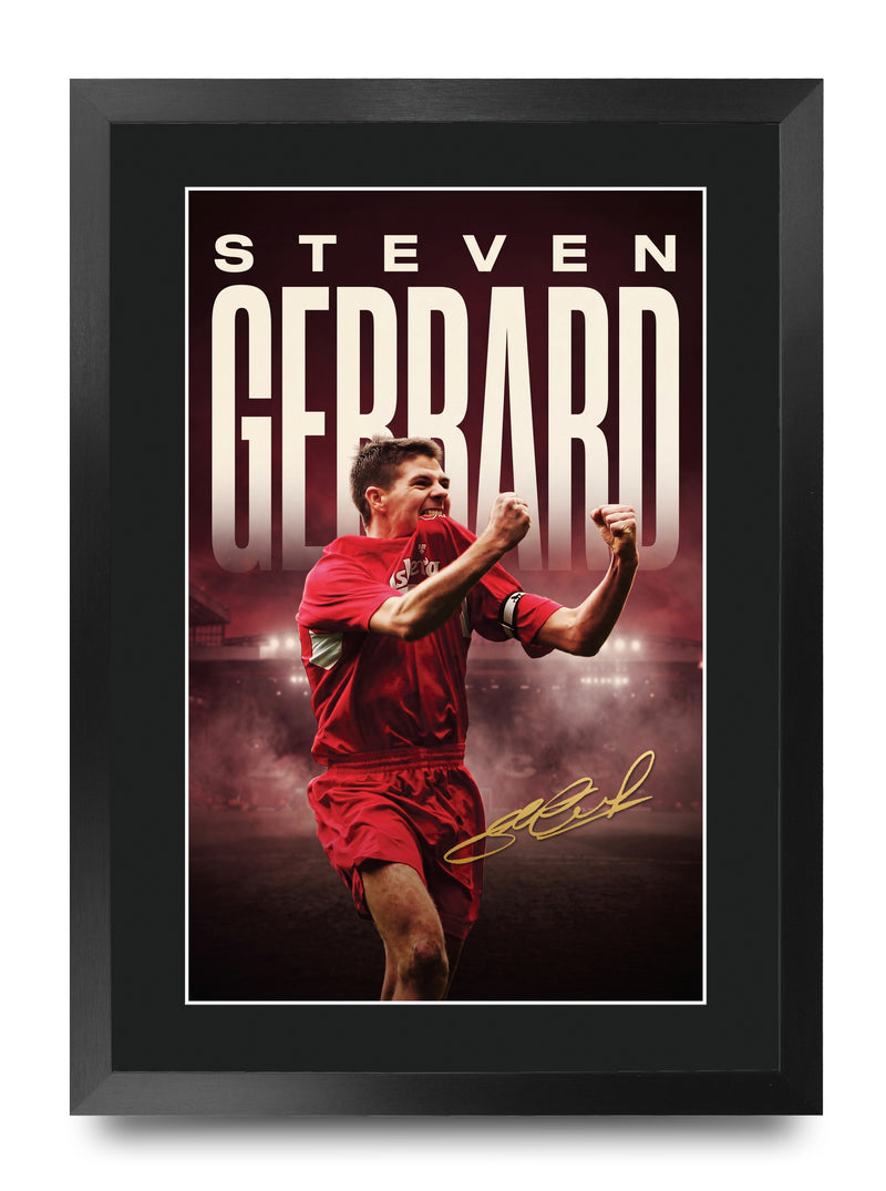 Steven Gerrard True Icon A3 Framed Print