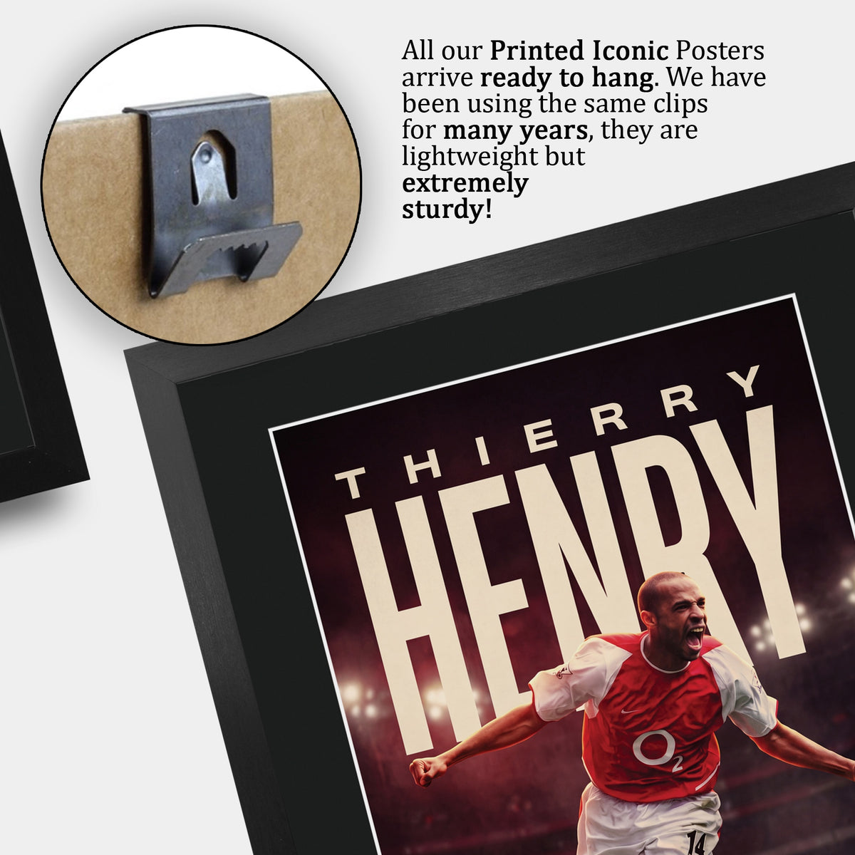 Thierry Henry True Icon A3 framed print, view 5
