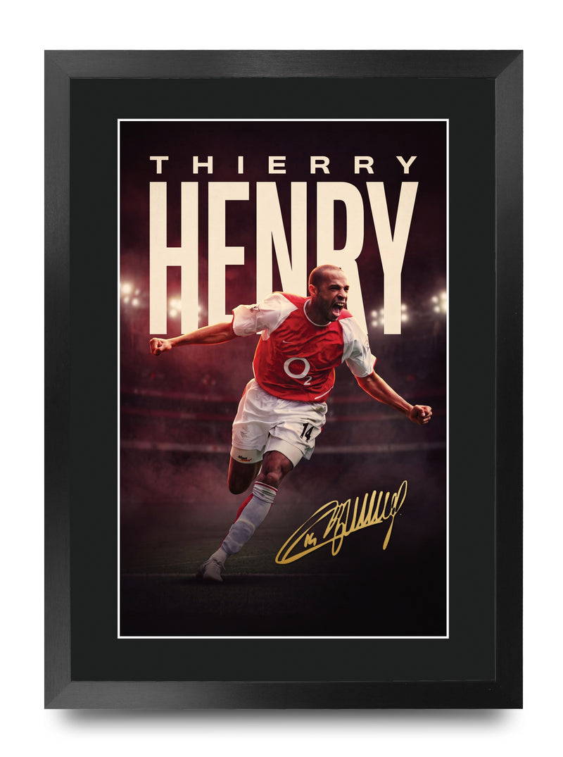 Thierry Henry True Icon A3 Framed Print