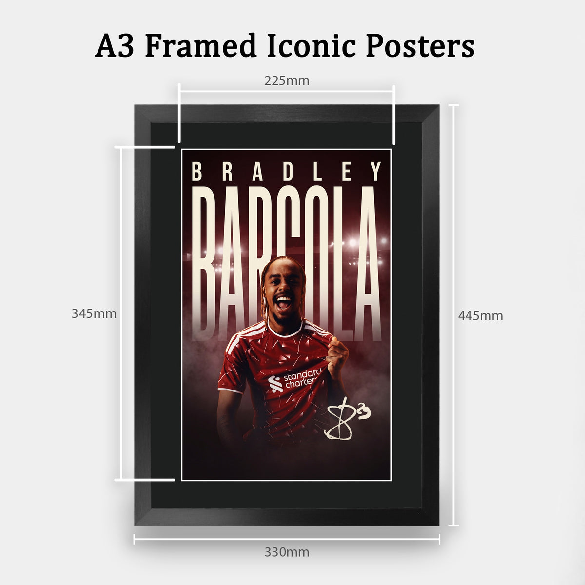 Bradley Barcola True Icon A3 framed print, view 2