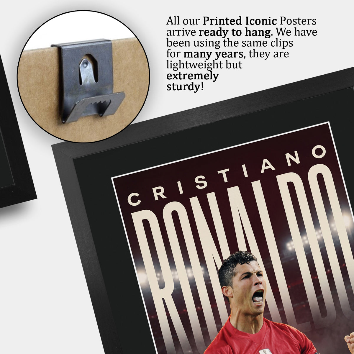 Cristiano Ronaldo True Icon A3 framed print, view 5