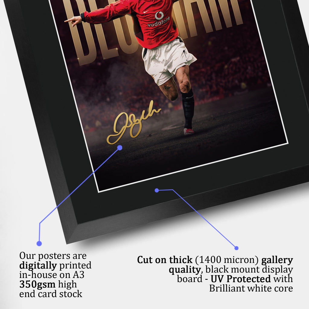 David Beckham True Icon A3 framed print, view 4