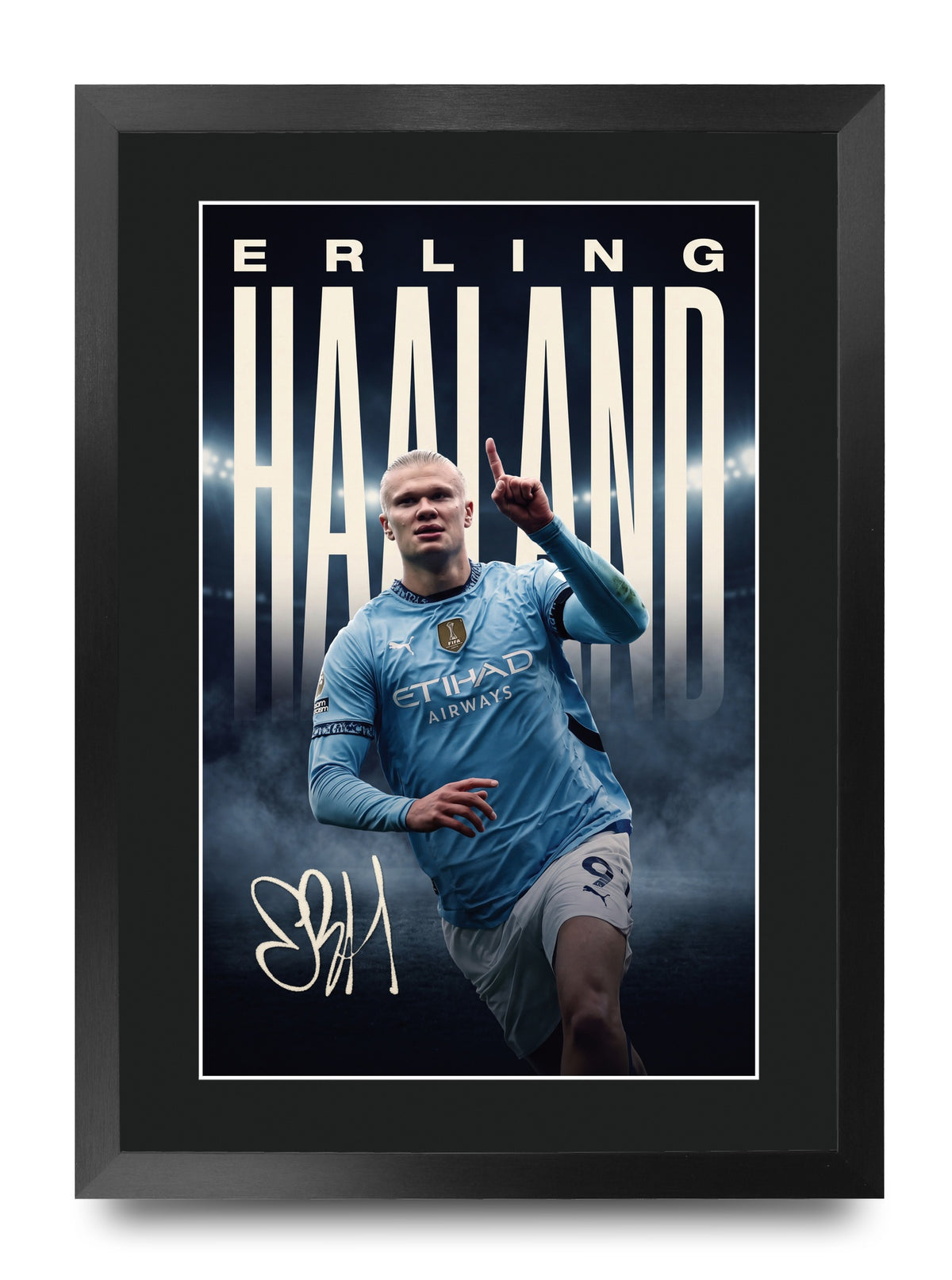 Erling Haaland A3 framed print