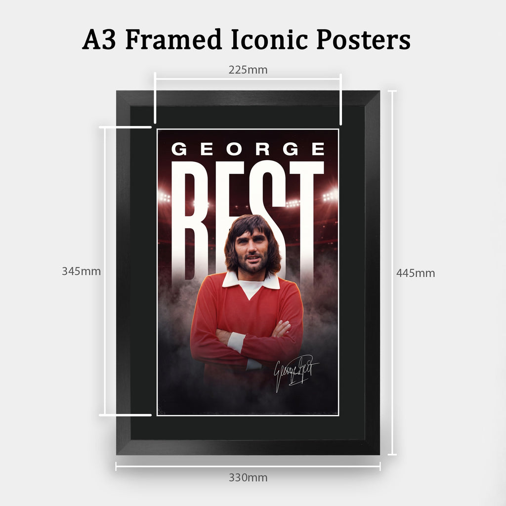 George Best True Icon A3 framed print, view 2