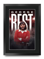 George Best True Icon A3 framed print