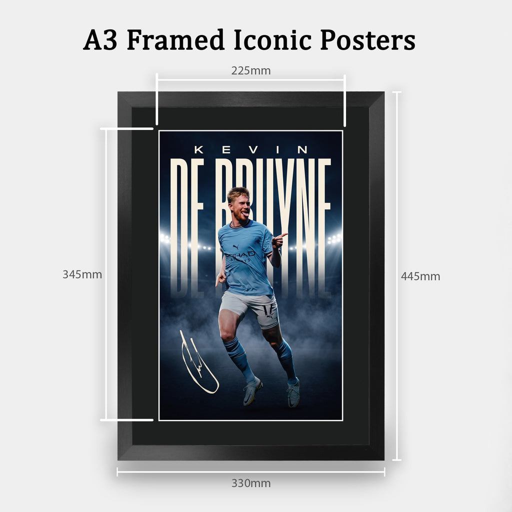 Kevin De Bruyne A3 framed print, view 2