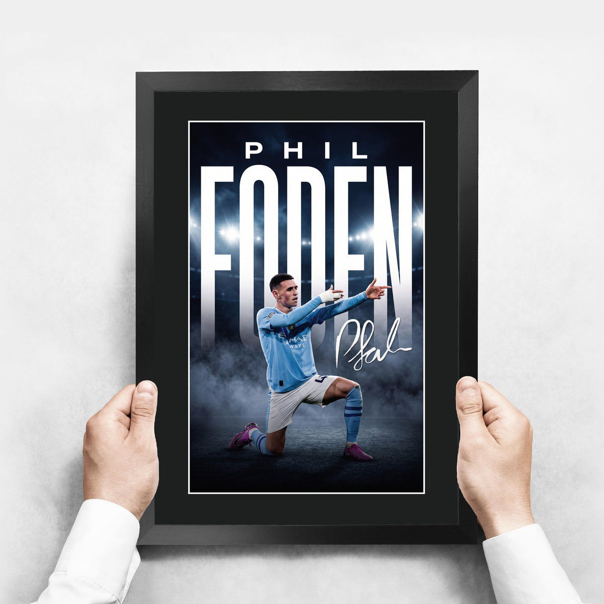 Phil Foden A3 framed print, view 3