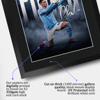 Phil Foden A3 framed print, view 4