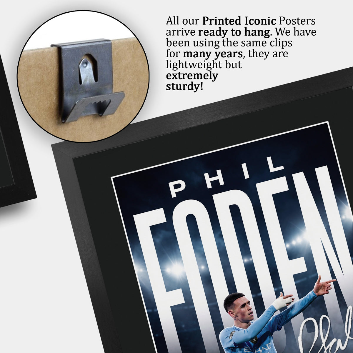Phil Foden A3 framed print, view 5