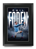 Phil Foden A3 framed print